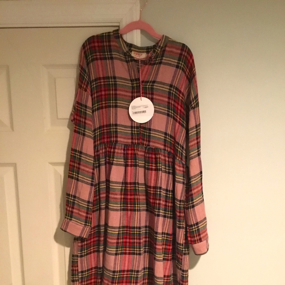 NWT!! Maan Plaid dress size 14